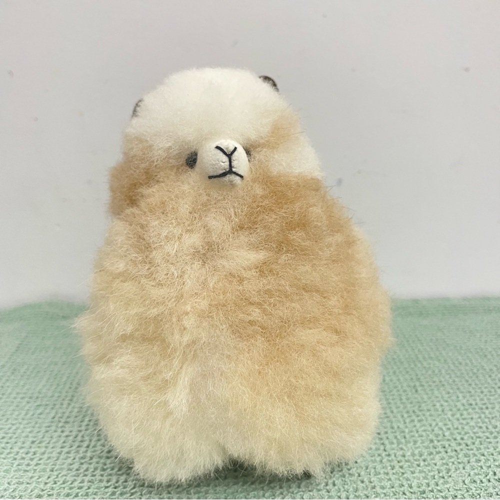 Plush Alpaca Stuffed Animal - Cream and Tan